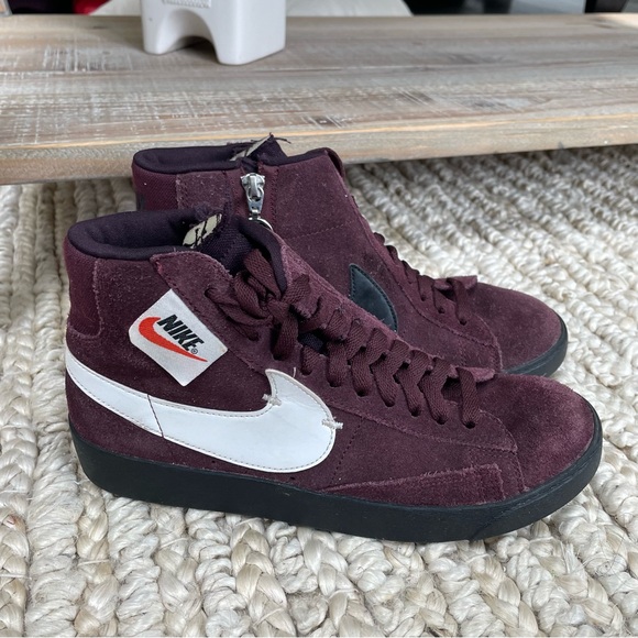 nike blazer mid rebel burgundy crush